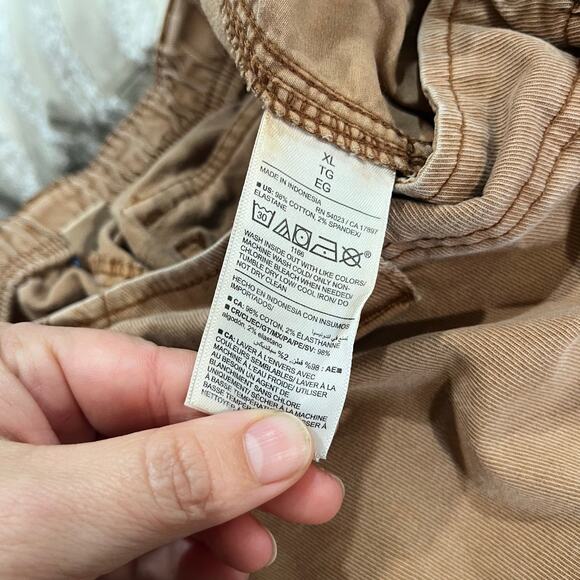 Old Navy Balloon Cargo Pants Size XL High Rise Brown Utility - Picture 5 of 9